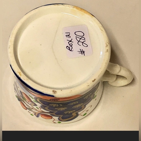 Cherry Tree Pattern Orange Copper Rust Lustre Gaudy Welsh Child’s Mug - Picture 5 of 10